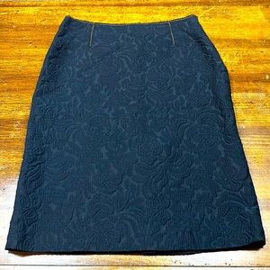 Prada black textured skirt size 44